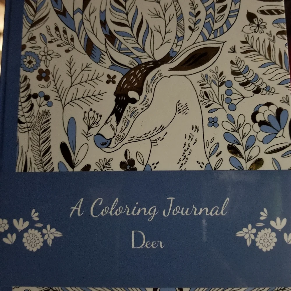 2 in 1:  Deer Coloring Journal